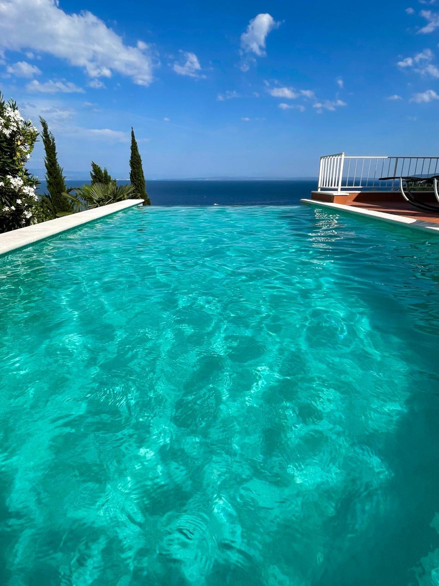 Villa Lovran - 150M To The Beach - Infinity Pool - Incredible Sea View - Fitnessraum المظهر الخارجي الصورة